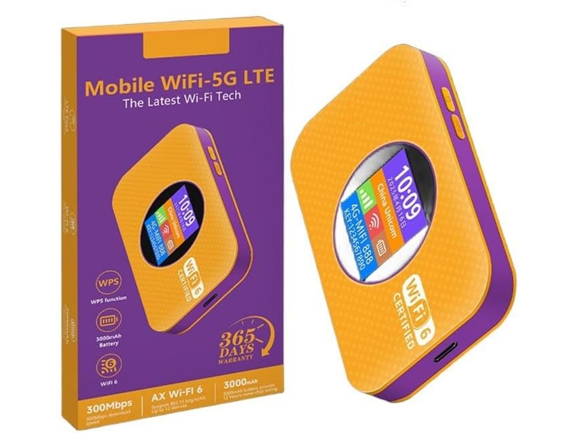 Roteador Wi-fi Portátil 4g Desbloqueado, Ponto De Acesso Mifi Para