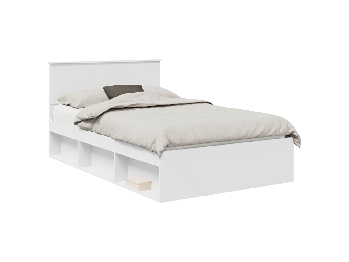 Estrutura da Cama com Cabeceira Branco 120 X 190 Cm MAISON EXCLUSIVE