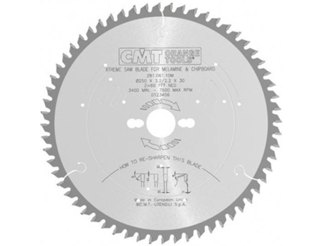 Disco para Serra Circular CMT ORANGE TOOLS  Ø160Mm Z56 - 281.161.56H
