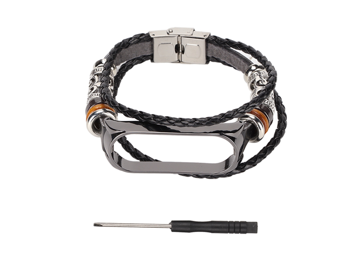 Rebe-cinto De Couro Étnico Retrô Para Mi Band 6