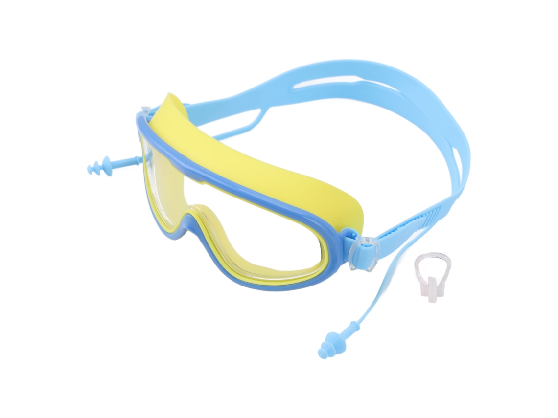 Óculos Natação Infantil Anti embaçamento Waterproof Amarelo Azul