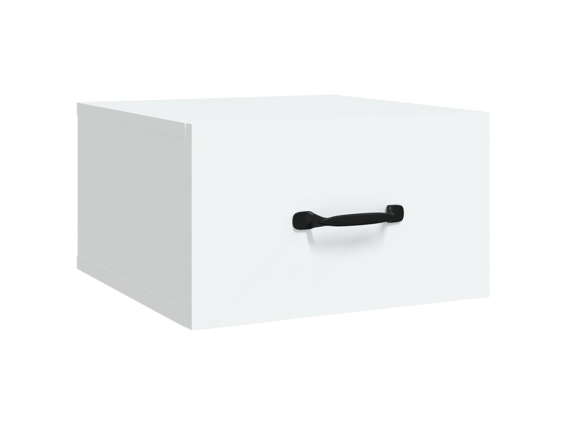 Wall-mounted Bedside Cabinet, Wall-mounted Bedside Cabinets Vidaxl Branco Madeira Processada (n/a)