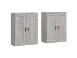 Wall Mounted Cabinet, Wall Mounted Cabinets Vidaxl Cinzeto Madeira Processada (n/a)