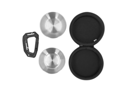 Bandejas De Cão Duplas Inox Com Sacola Para Viagem Outdoor