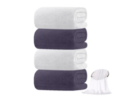 Toalhas de Banho Mordely, Pacote com 4 Unidades, Extra Absorventes, Microfibra, 70*140 Cm AQUAFORGE