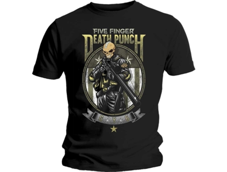 T-shirt FIVE FINGER DEATH PUNCH (M - Preto)