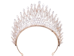 Coroa De Casamento, Acessório Decorativo Para A Cabeça, Tiara De Strass, Acessório De Cabelo Para Festa.
