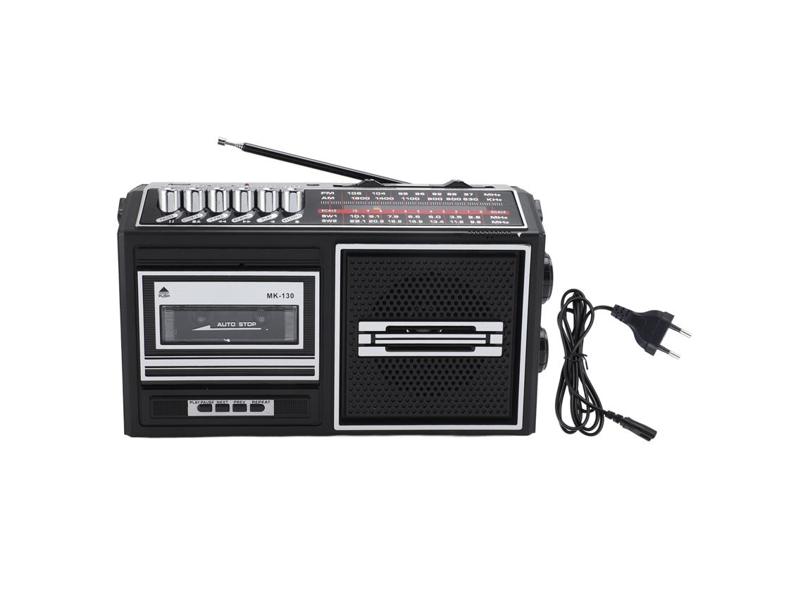 Reproductor de Casetes Am/fm Portátil de Estilo Retro, Versátil, Con Enchufe Europeo, 220 V, para Uso En Interiores Y Exteriores.
