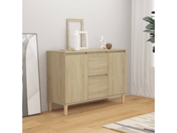 Aparador 101x35x70 Cm Derivados De Madeira Cor Carvalho Sonoma Dkd Home Decor