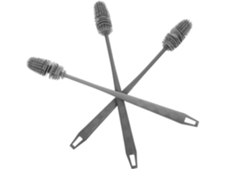 Doitool Conjunto De 3-escovas Limpeza Para Garrafas Com Cabo Silicone Macio E Durável Água, Garrafas De Leite E Copos