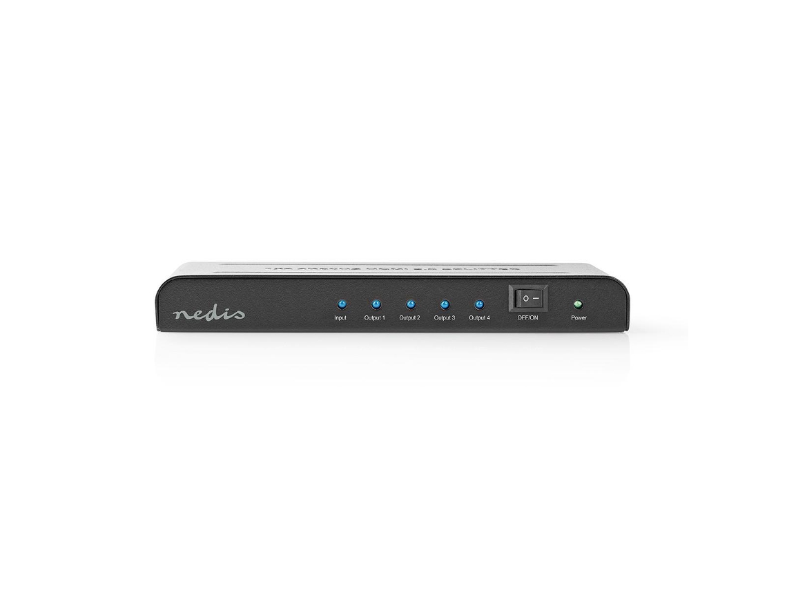 Divisor Hdmi™| 4 Portas| Entrada Hdmi™| Saídas Hdmi™| 4k A 60hz| 18 Gbps| Metal| Antracite