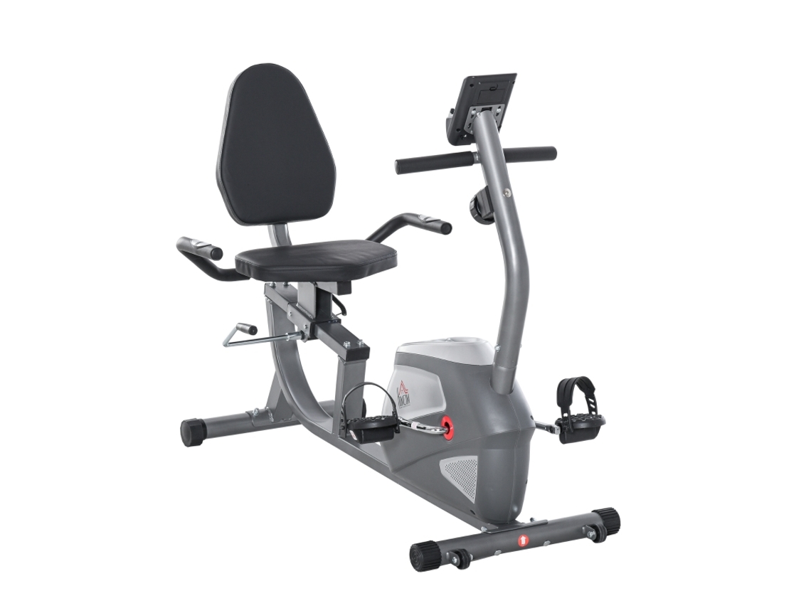 Bicicleta Ergométrica Reclinada Com Lcd E 8 Níveis De Resistência