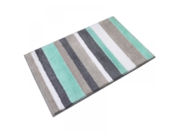 VYLARA Tapete Cinza Escuro 40x60cm Antiderrapante Para Casa E Banheiro