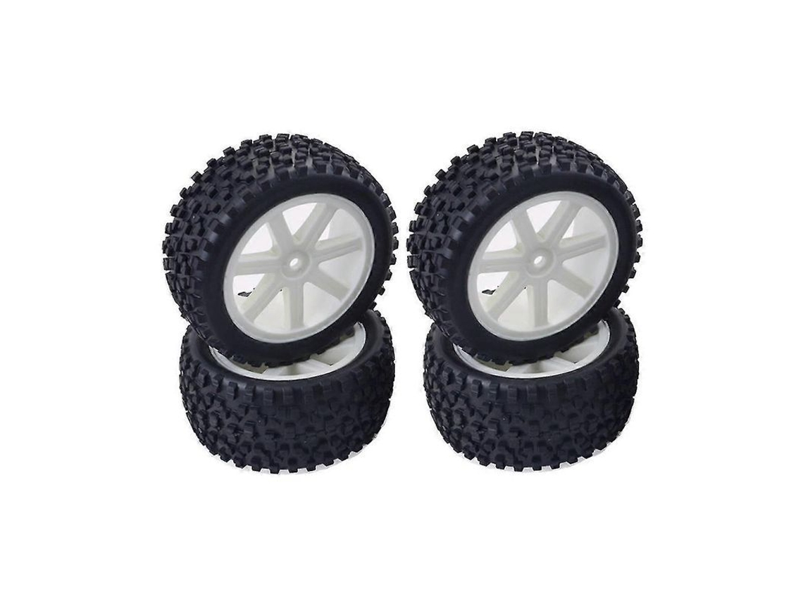 2026 4 Pneus Largos de Lona para Carro Rc 1/12 1/14 144001 144010 124019 124018 124017 12428 Diâmetro Externo 87mm
