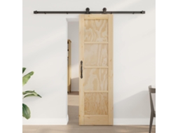 Vidaxl Porta Deslizante Natural E Preto 61 X 198,5 Cm