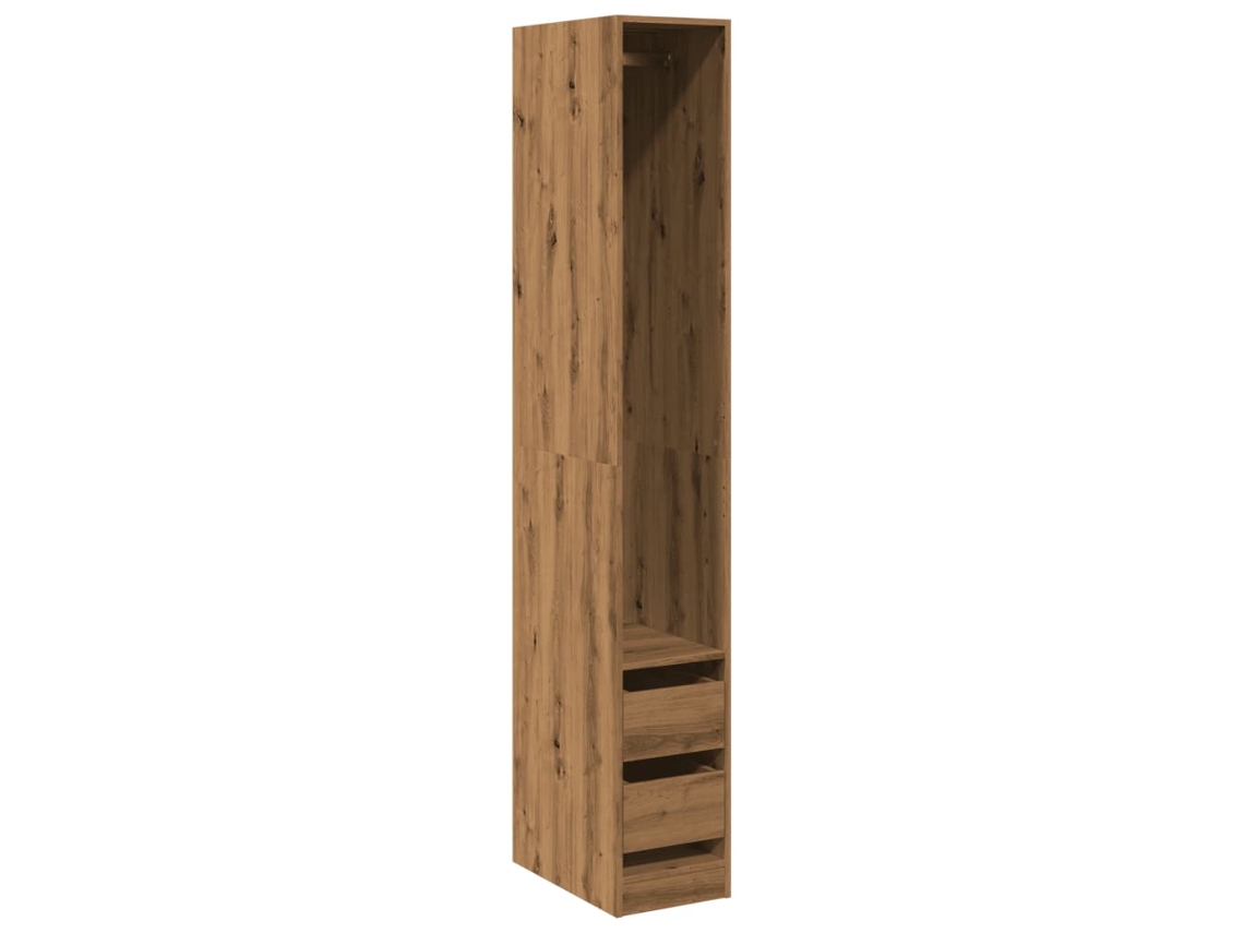 Conjunto 1 Wardrobe, Wardrobes Vidaxl Marrom Madeira Processada (30 X 50 X 200 Cm)