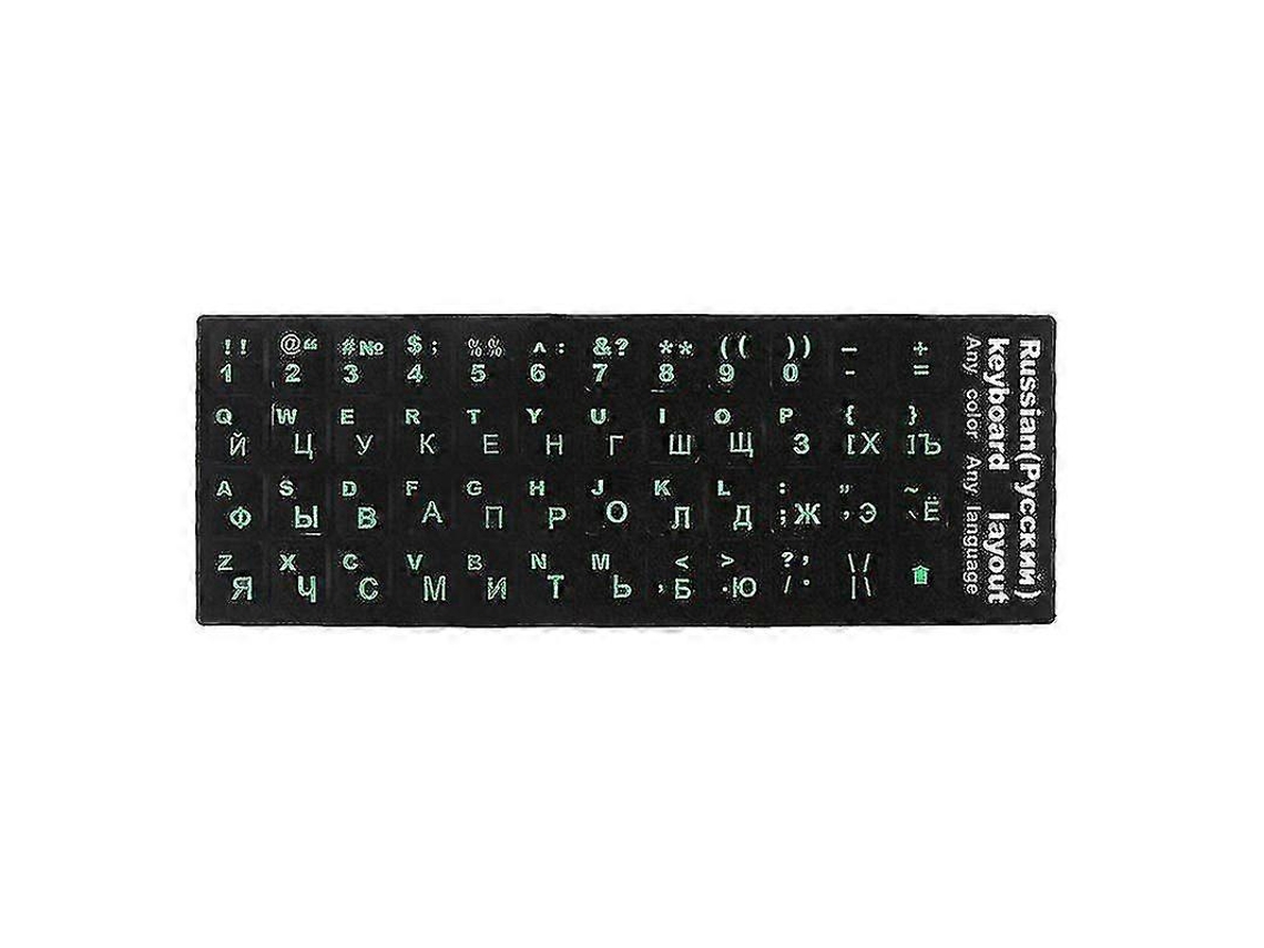 Adesivo De Pvc Para Teclado Russo Para Laptop Ou Desktop De 10 A 17 Polegadas VONKELIOS