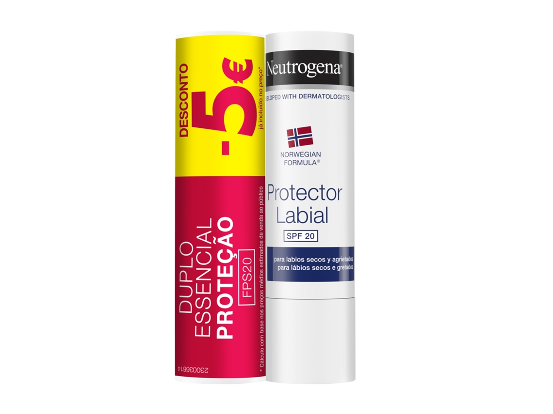 Duo Stick De Lábios Protector Labial Spf 20 Neutrogena