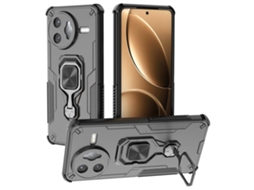 Capa Protetora Para Xiaomi Redmi K80 Pro 5g / Poco F7 Ultra 5g Com Anel Giratório E Suporte De Pc Tpu À Prova De Choque, Preta
