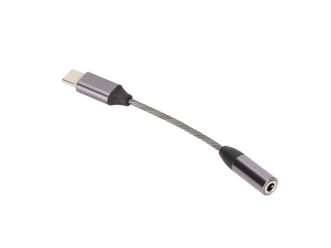 Adaptador Usb-c Para 3,5 Mm Com Chip Dac Hifi E Conector Fêmea.