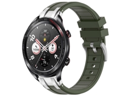 Pulseira De Silicone Royal De 22 Mm Com Fecho De Liberação Rápida Prateado