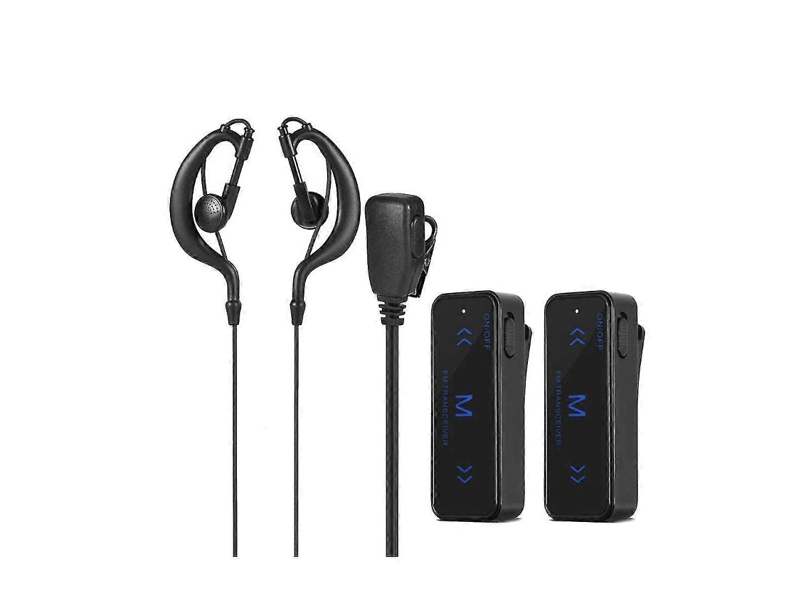 unidades de mini walkie-talkie 400-470 MHz, rádio bidirecional de 3 W, transmissor/receptor, fones de ouvido, protetores de fone de ouvido, Al-aquaforge