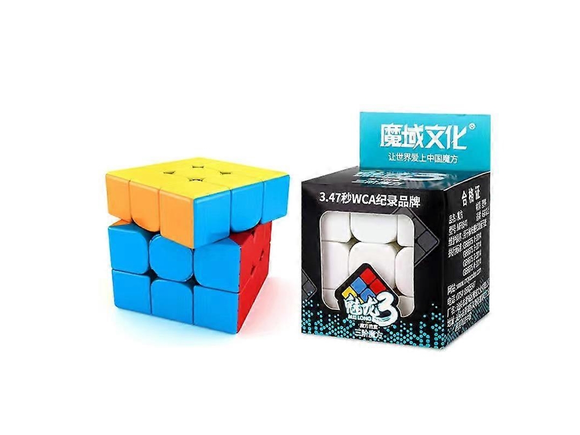 Cubo Mágico 3x3x3 Meilong 3x3 Sem Adesivos, 3 Camadas, Brinquedo Profissional Para Crianças yatoy