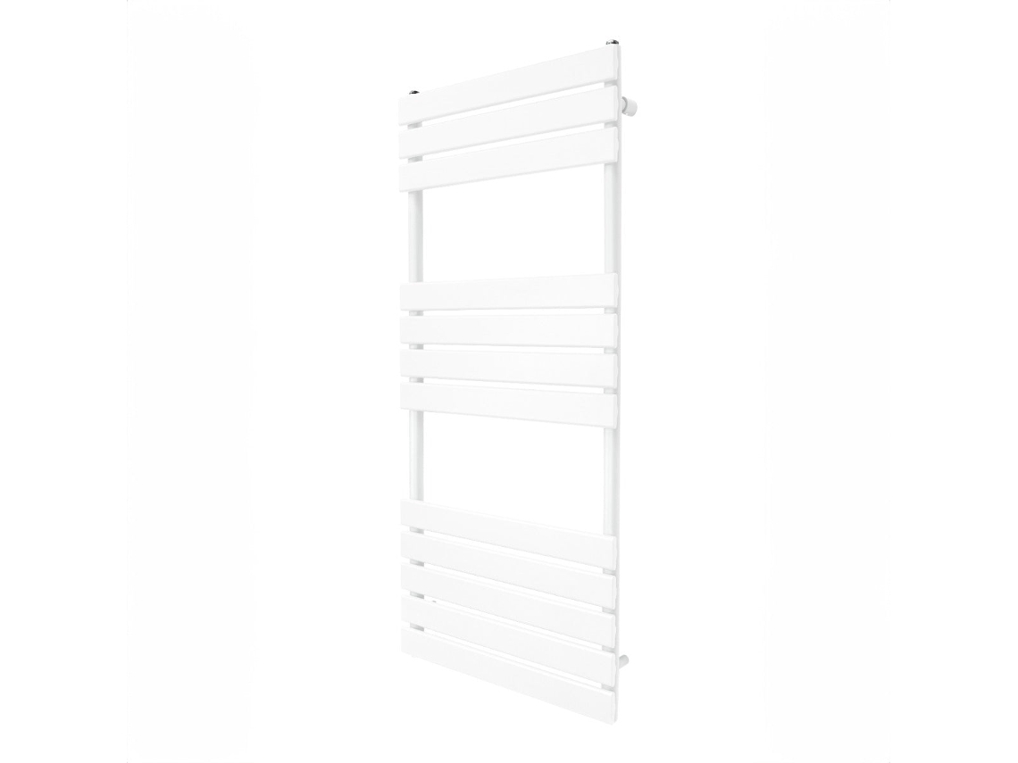 Radiador Toalheiro Branco De Painel Plano 1200x500mm Em Aço Carbono Com Elevada Emissão De Calor E Design Moderno Monstershop