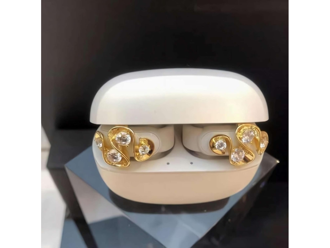 Laço De Strass Para Fones Ouvido Encaixe Acessório Decorativo Elegante Em Zircônia Cúbica Decoração Removível Requintada