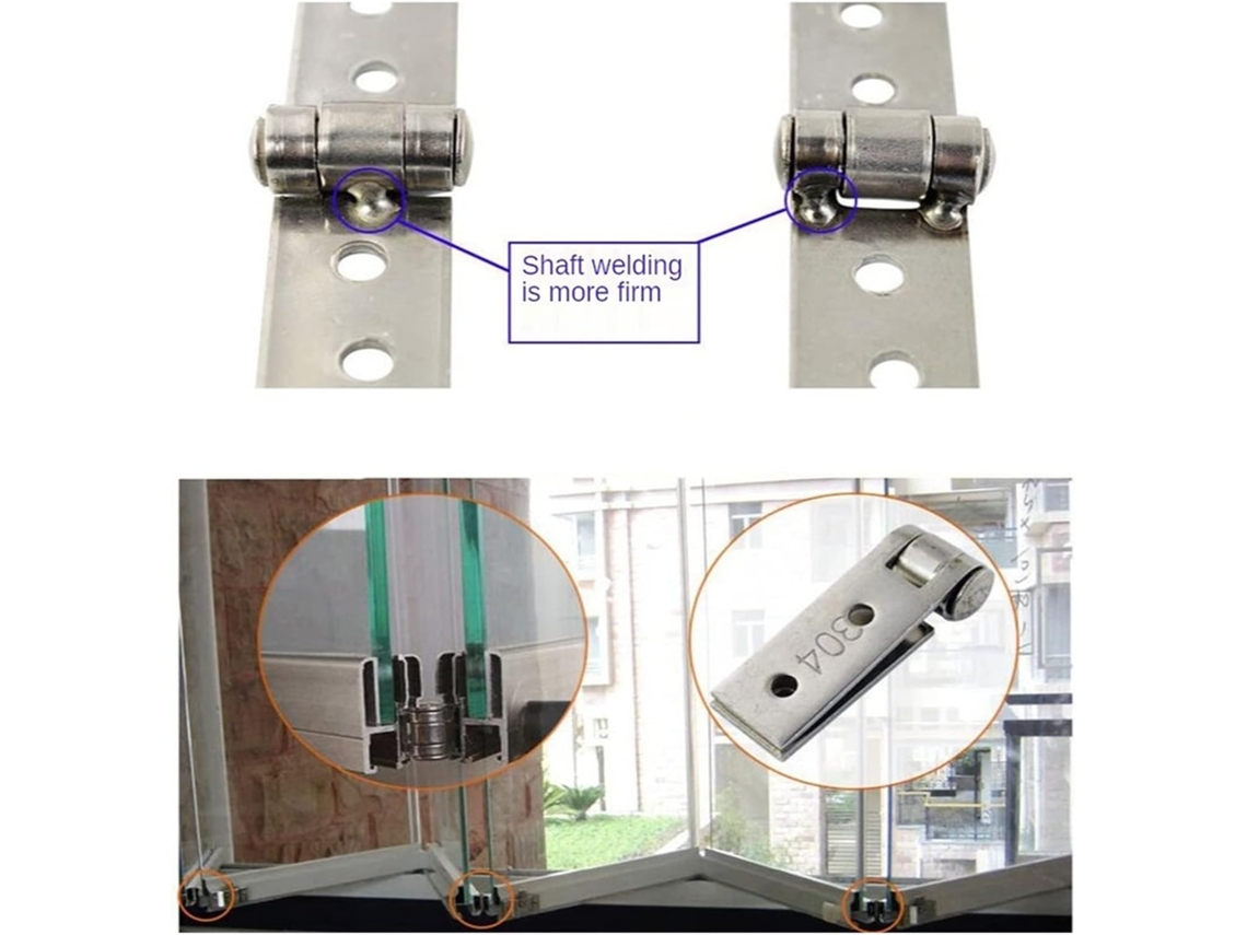 Dobradiça, Dobradiças, Dobradiças Para Armário, 1 Peça De Dobradiça Aço Inoxidável Para Portas Janelas Varanda Com