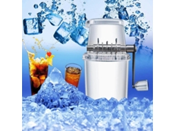 Triturador De Gelo Manual De 1,25l Com Lâminas De Aço Inoxidável, Acionado Por Manivela, Ideal Para Casa, Camping E Festas.