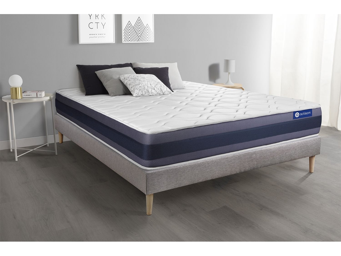 Sommier de Casal Actimemo Morpho Memória ACTISOM Espuma com memória Cinzento (200x200)