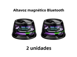 Conjunto de 2 caixas de som MDUG G200 com led, magnéticas, portáteis