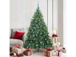 Vidaxl Árvore De Natal Artificial Com 300 Leds Verde 180 Cm Pe E Pvc