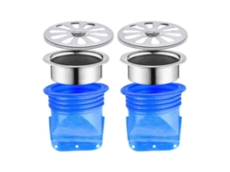 Ralo de Chuveiro Quadrado Dourado AQUAFORGE