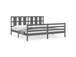 Bed Frame, Bed Frames Vidaxl Cinzeto Madeira (200 X 200 Cm)