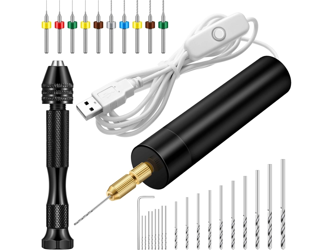 Kit De Furadeira Elétrica Manual, Furadeira Elétrica Com 8 Brocas Zeuxo