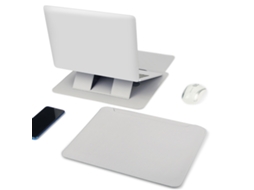 KOFIHETY Suporte De Mesa Dobrável Para Tablet E Notebook Em Couro Artificial