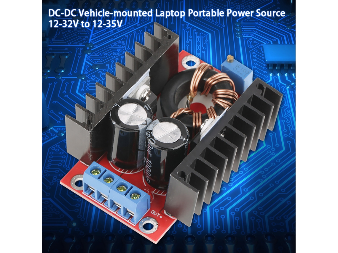 Laxiscreed Conversor Boost Dc-dc Ajustável De 150w, De 12-32v Para 12-35v, Ideal Para Eletrônica