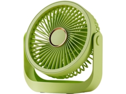 Ventilador De Mesa Recarregável Com Luz Noturna.