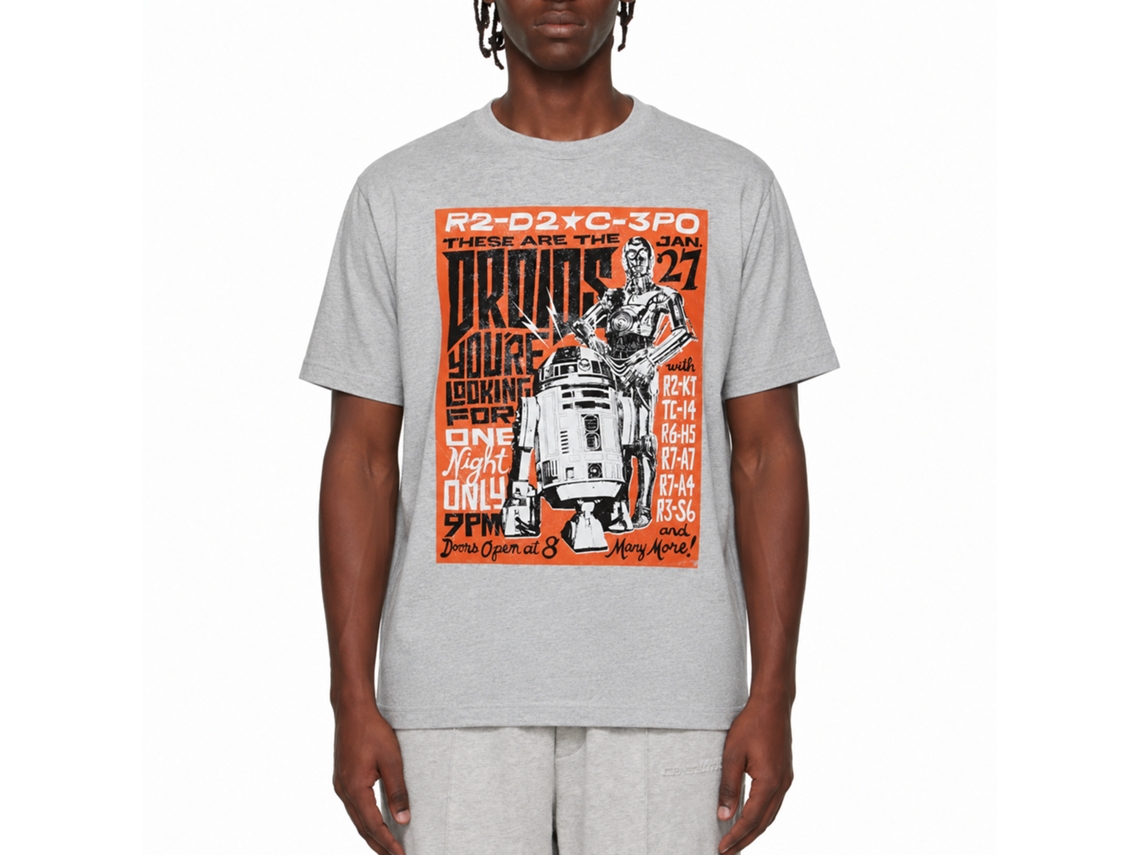 Star Wars Droids Rock T-shirt Unisex Adults Size:m