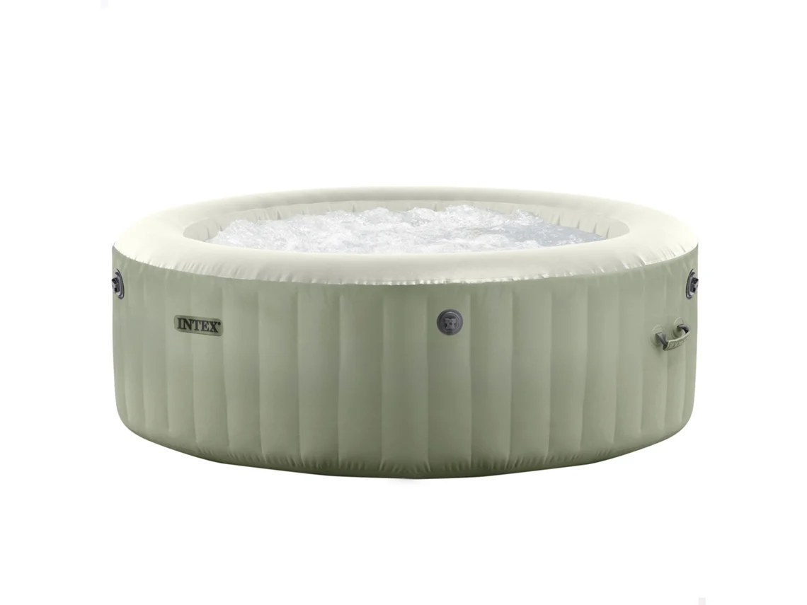 Spa Inflável Intex Massagem Com Bolhas Verde Oliva 6 Pessoas D216x71 Cm