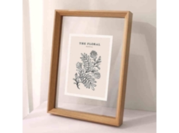 Diâmetro Interno 33 * 33 Cm) - Boîte Flottante En Bois Bois, Cadre D'affichage Flottant Transparent Double