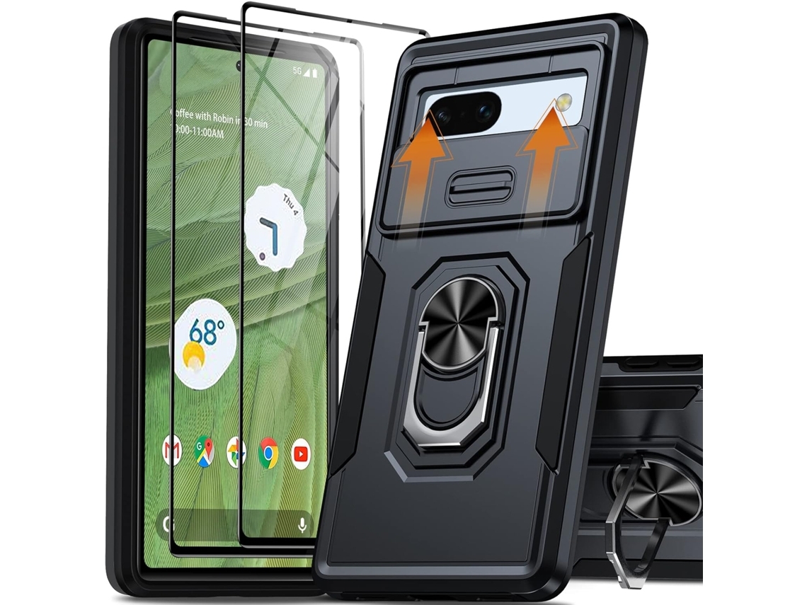 Capa Tampa Deslizante Câmera para Google Google Pixel 7a Hongwe. Vidro Temperado1