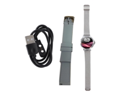 Smartwatch Feminino 1.2 Polegadas Tactic Fabric Sound Monitor Calorie Counter Smartwatch Prata