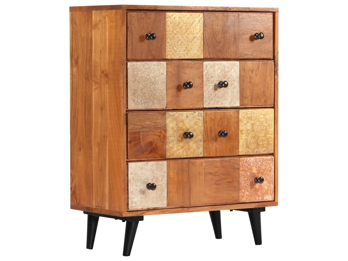 Chest Of Drawers, Chests Of Drawers Vidaxl Marrom Madeira (60 X 30 X 75 Cm)