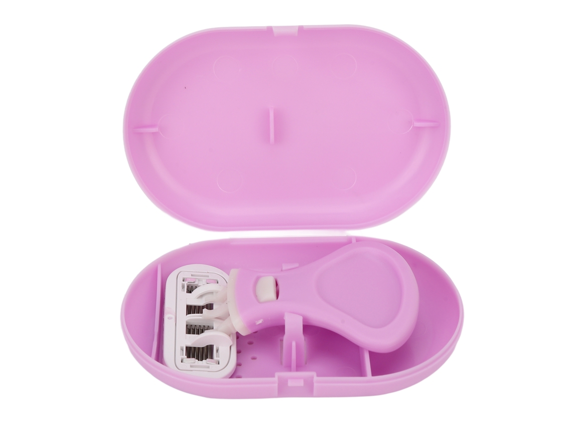 2026 aparador para Mulheres com 6 Camadas de Lâminas Manual para Remover Cabelo Corporal Axilas Pernas Barba Cor Roxa