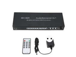Extractor de Áudio Hdmi LAXISCREED 8k Hdr 4 em 1