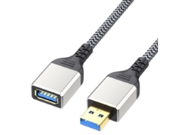 Cabo Extensor Usb 3.0 Com Conector Reto, Para Transferência De Dados