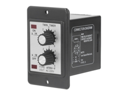 Relé Temporizador Gemelo de Ciclo Doble com Controle de Retardo de Ciclo 6m Alta Precisão AC220V
